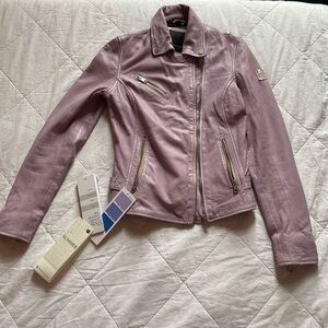 Mauritius Women's Lavender Leather Jacket